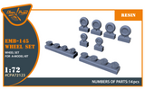 Clear Prop 1/72 EMB-145 wheel set for A-model kits (Special Order)