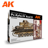 AK Interactive 1/35 PZ.KPFW.IV AUSF.D AFRIKA KORPS +5 FIGURES GERMAN TANK CREW AFRIKA KORPS (Special Order)