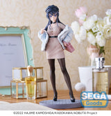 SEGA Rascal Does Not Dream of a Bunny Girl Senpai Series Mai Sakurajima Casual Clothes Luminasta Figure (Special Order)