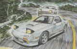 Fujimi 1/24 ISD-005 Initial D, EX-1 Savanna RX-7 FC3S Late Ryosuke Takahashi Special Edition (w/Character Acrylic Stand) (Special Order)