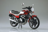 Aoshima 1/12 Diecast Honda CBX400F Candy Alamoana Red/Pearl Shell White (Special Order)