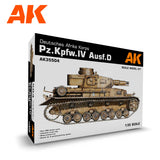 AK Interactive 1/35 PZ.KPFW.IV Ausf.D Deutsche Afrika Korps Plastic Model Kit (Special Order)