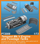 Special Hobby Tempest Mk.V Engine and Fuselage Tanks 1/72 for Airfix kit (Special Order)