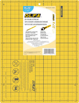 OLFA CM-9X12-01/YEL 9" x 12" Double Sided Cutting Mat, Yellow (Special Order)
