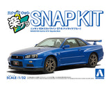 Aoshima 1/32 SNAP KIT #12-BB Nissan R34 Skyline GT-R (Bayside Blue) (Special Order)
