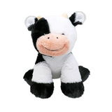 12" SITTING ANIMALS - WHITE and BLACK COW (Special Order)