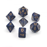 Dice: 7 pc: Speckled: Golden Cobalt (EN) (Special Order)