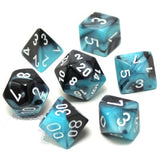 Dice: 7 pc: Gemini: Black-Shell / White (EN) (Special Order)