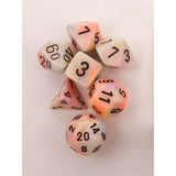 Dice: 7 pc: Festive: Circus / Black (EN) (Special Order)