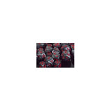 Dice: 7 pc: Velvet: Black / Red (EN) (Special Order)