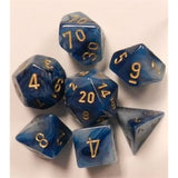Dice: 7 pc: Phantom: Teal / Gold (EN) (Special Order)