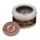 Spinner: Metal D20 Spinner: Antique Copper (EN) (Special Order)