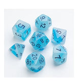 Dice: 7 pc: Glow Series: Icy Crumbs (ML) (Special Order)