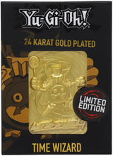 YU-GI-OH! LIMITED EDITION 24K GOLD PLATED TIME WIZARD METAL CARD (Special Order)