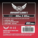 STANDARD MEDIUM SQUARE SLEEVES 80mmX 80mm 100CT (Special Order)