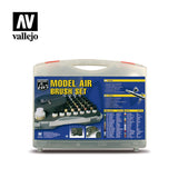 VALLEJO: MODEL AIR CAMOUFLAGE COLORS & AIRBRUSH 29 PCS (Special Order)