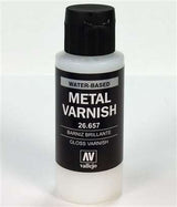 VALLEJO: GLOSS METAL VARNISH 60ML (Special Order)