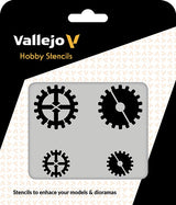 VALLEJO: HOBBY STENCIL GEAR MARKINGS (Special Order)