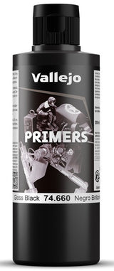 VALLEJO: GLOSS BLACK PRIMER (200 ML) (Special Order)