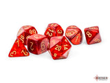 SCARAB 7-DIE SET MEGA-HEDRAL SCARLET/GOLD (Special Order)