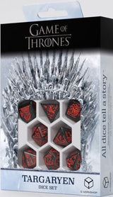 GAME OF THRONES TARGARYEN RPG DICE SET (Special Order)