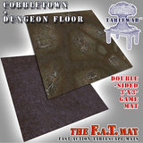 F.A.T. MATS: COBBLESTONE/DUNGEON FLOOR 3X3 (Special Order)