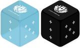 HOLOLIVE CG OFFICIAL DICE SET LIGHT BLUE/BLACK (2-PIECE SET) (Special Order)