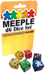 MEEPLE D6 DICE SET YELLOW 8CT (EN) (Special Order)