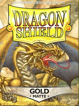 DRAGON SHIELD SLEEVES MATTE GOLD 100CT (Special Order)