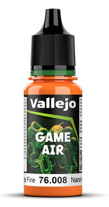 VALLEJO: GAME AIR ORANGE FIRE 18ML (Special Order)