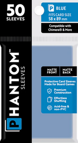 PHANTOM SLEEVES MATTE BLUE SIZE (58MM X 89MM) 50CT (Special Order)