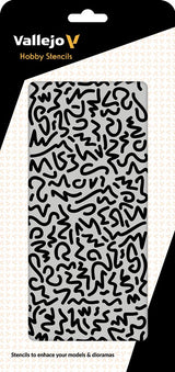 VALLEJO: HOBBY STENCIL LUFTWAFFE WWII SHINGLE CAMO (Special Order)