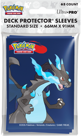 UP D-PRO POKEMON MEGA CHARIZARD X SLEEVES 65CT (Special Order)