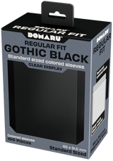 GATHERERS TAVERN DOMARU REGULAR FIT SLEEVES - GOTHIC BLACK 100CT (Special Order)