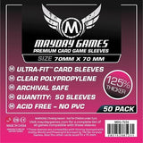 PREMIUM SMALL SQUARE SLEEVES 70mm X 70mm 50CT (Special Order)