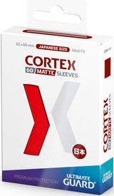 UG SLEEVES CORTEX JAPANESE SIZE MATTE RED 60CT (Special Order)