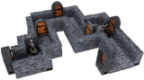 WARLOCK TILES: 1" DUNGEON STRAIGHT WALLS EXP (Special Order)