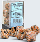 SPECKLED 7-DIE SET POLYHEDRAL RUST (Special Order)
