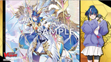 BUSHI SUPPLIES RUBBER PLAYMAT VOL. 13 CFV DIVINEZ DELUXE FINALS DESIGN B: ERIKA & LIAEL=DRACONIS (Special Order)