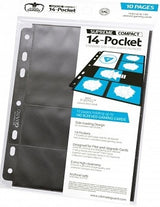 UG PAGES STANDARD/MINI-AMERICAN 14PKT BLACK 10CT (Special Order)