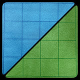BATTLEMAT 1" SQUARE REVERSIBLE BLUE-GRN 26"X23.5" (Special Order)