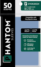 PHANTOM SLEEVES MATTE EVERGREEN SIZE (88MM X 125MM) 50CT (Special Order)