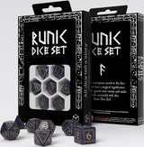 RUNIC MIXED BLUE GOLD DICE SET (Special Order)