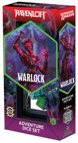 DND ADVENTURE DICE WARLOCK: GREEN/PURPLE (Special Order)