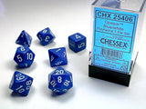 OPAQUE 7-DIE SET BLUE/WHITE (Special Order)