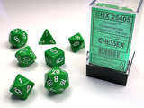 OPAQUE 7-DIE SET GREEN/WHITE (Special Order)