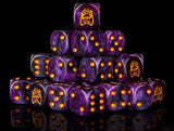 Conquest, Old Dominion Faction Dice on Translucent Purple w/ Gold Pips Dice (PBW8523) (Special Order)