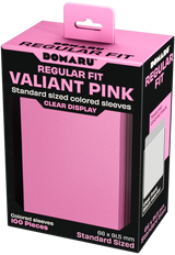 GATHERERS TAVERN DOMARU REGULAR FIT SLEEVES - VALIANT PINK 100CT (Special Order)