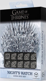 GAME OF THRONES NIGHTS WATCH 10XD6 DICE (Special Order)