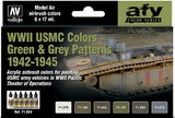 VALLEJO: AFV COLOR WWII USMC GREEN & GREY PATTERNS (Special Order)